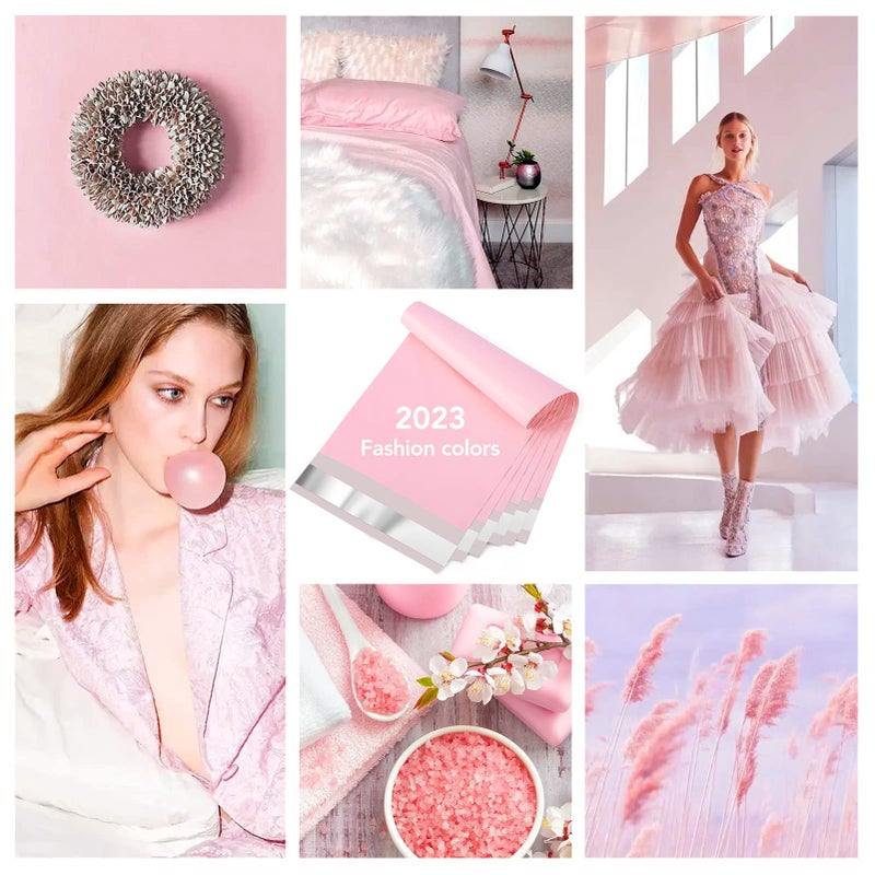 Metronic Poly Mailers 9x12 200 Pack, Strong Adhesive Shipping Bags for Clothing, Waterproof and Tear-Proof Shipping Envelopes, Small Mailers Poly Bags Packaging Bags in Light Pink - Image 5